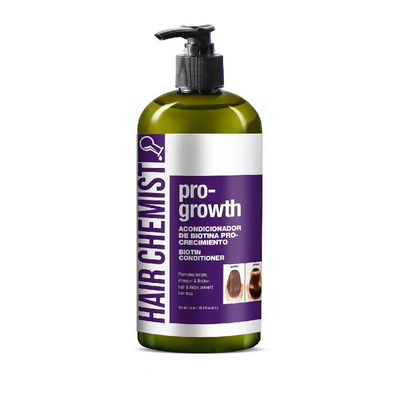 how to fix dry, damaged hair with natural oils -Hair Chemist Pro-Growth Conditioner with Biotin 33.8 oz.