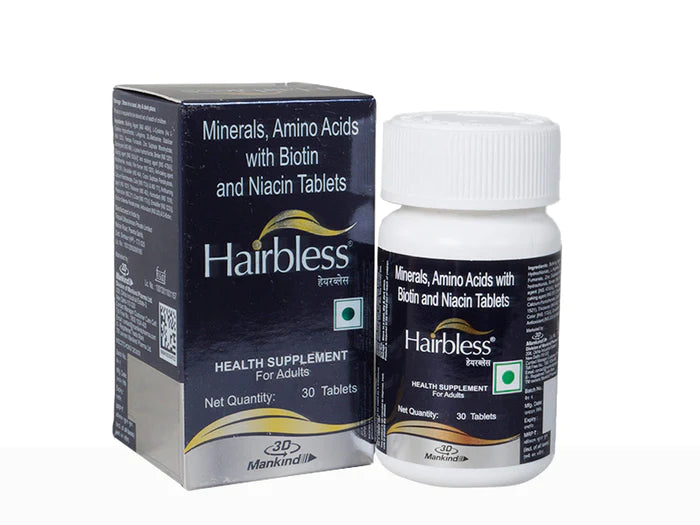 nourishing masks for restoring damaged hair -Hairbless Tablets Bottel (30 Tab)