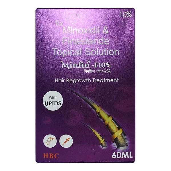 how to repair heat-damaged hair with natural products -Minfin F 10% Hair growth solution, 60ml