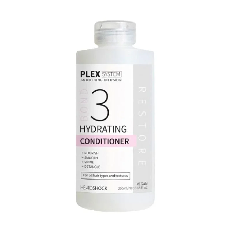 how to protect hair from sun and chlorine damage -Headshock Plex System Smoothing Infusion No.3 Hydrating Conditioner 250ml