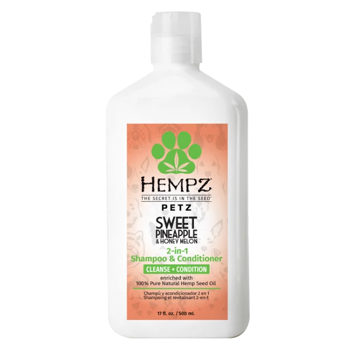 Hempz Petz Herbal Shampoo & Conditioner Sweet Pineapple & Honey Melon - 17 oz.