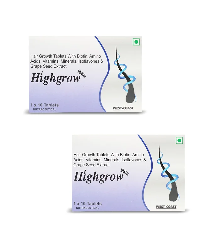 how to fix hair thinning due to nutritional deficiencies -Highgrow Tab (1 x 10 Tab) (pack of 2)