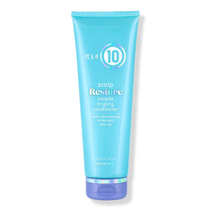 how to prevent hair from becoming oily quickly -It's a 10 Scalp Restore Miracle Tingling Conditioner