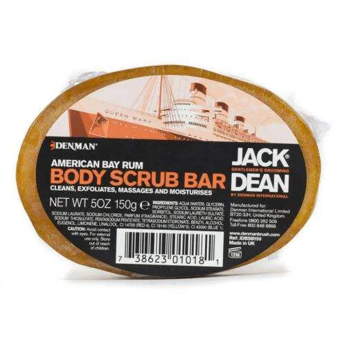 Jack Dean Bay Rum Body Scrub Bar 150g