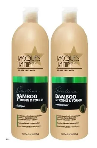 how to hydrate coarse hair without heavy oils -Jacques Janine Kit Bamboo Strong & Touch Sh + Conditioner 1000ml - Jacques Janine