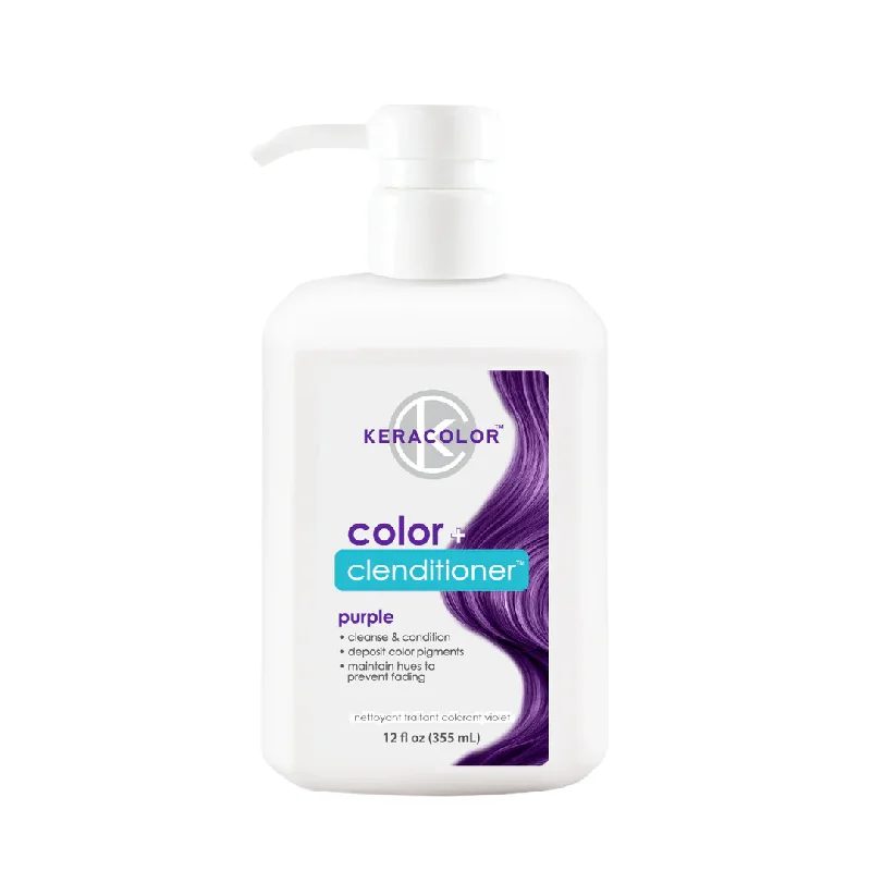 how to prevent greasy hair with natural remedies -Keracolor Color Clenditioner Colour Purple 355ml