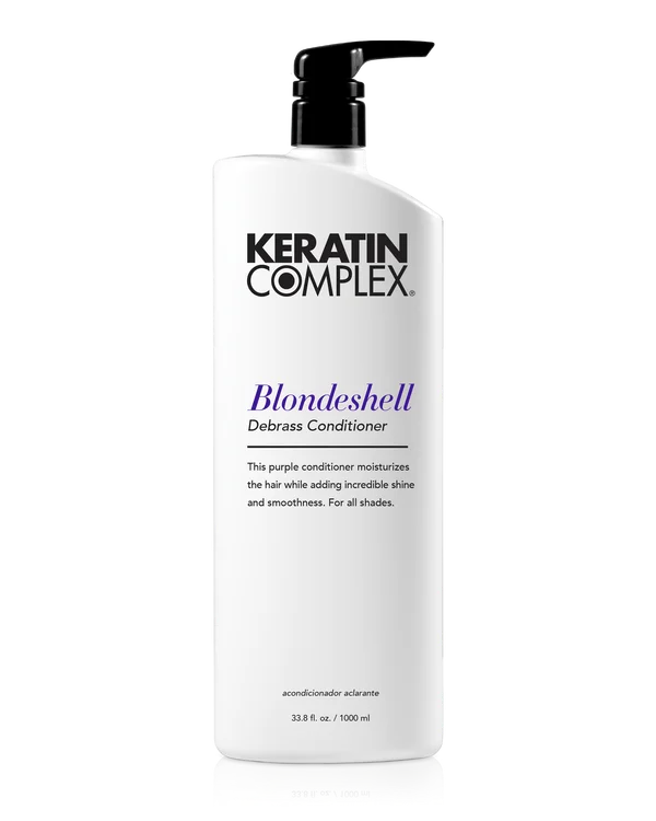 best hair care routine for getting rid of static hair -Keratin Complex Blondeshell Conditioner 1L