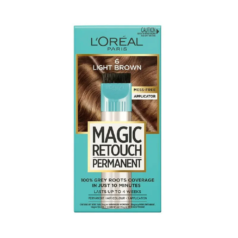 best products for making hair soft and shiny -L'Oreal Magic Retouch Permanent 6 Light Brown