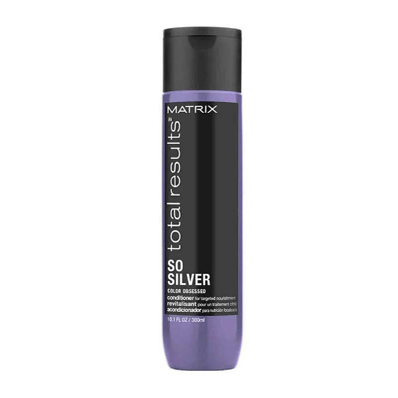 hair care tips for managing frizzy hair in humidity -Matrix Total Results So Silver Conditioner 300ml