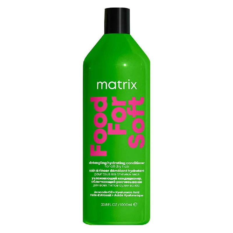 how to stop hair from getting oily by noon -Matrix Total Results Food For Soft Conditioner 1 Litre