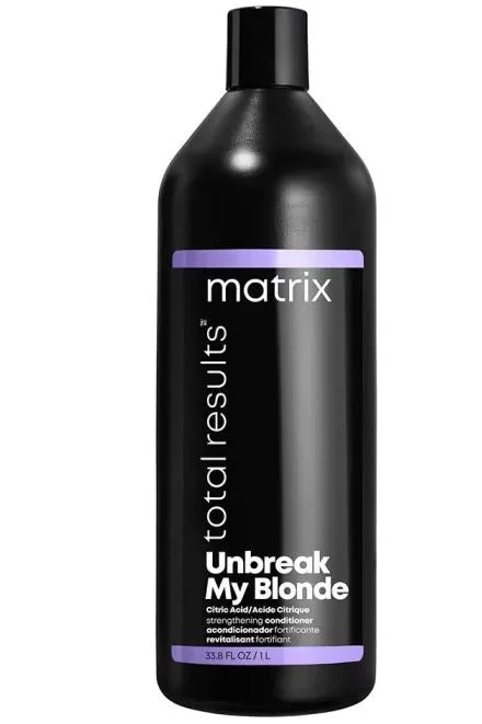 best products for making hair soft and shiny -Matrix Total Results Unbreak My Blonde Conditioner 1L