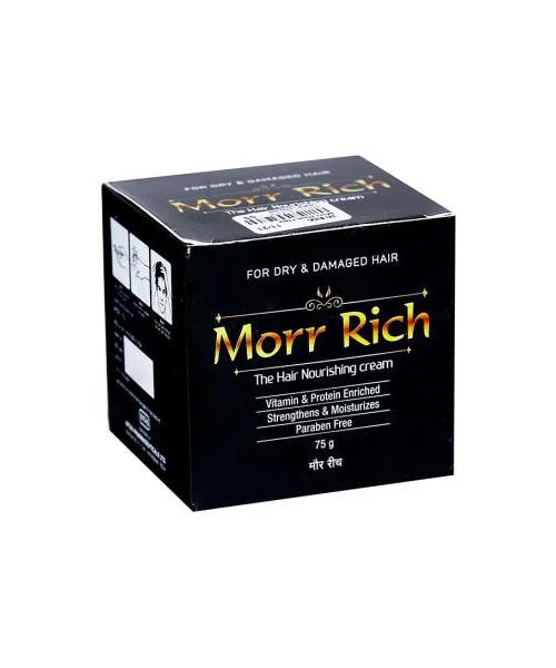 best deep conditioning treatments for hair breakage -Morr Rich The Hair Nourishing Cream, 75G