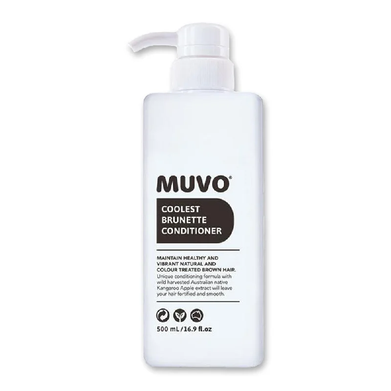 how to fix damaged hair from bleaching without cutting -MUVO Coolest Brunette Conditioner 500ml