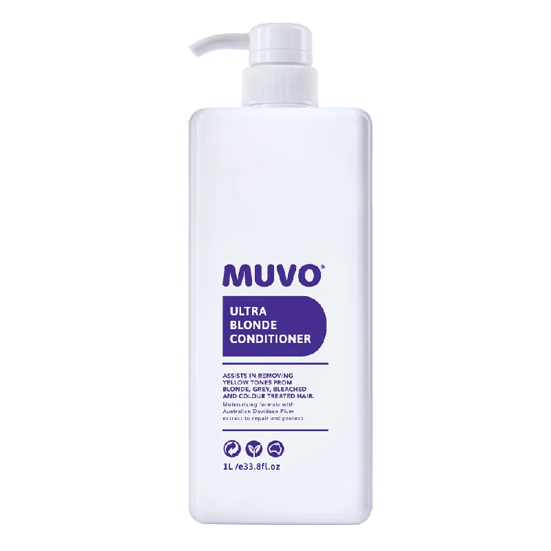 nourishing masks for restoring damaged hair -MUVO Ultra Blonde Conditioner 1 Litre