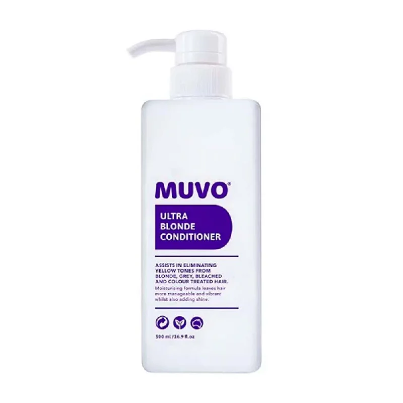 tips for making hair thicker and fuller naturally -MUVO Ultra Blonde Conditioner 500ml