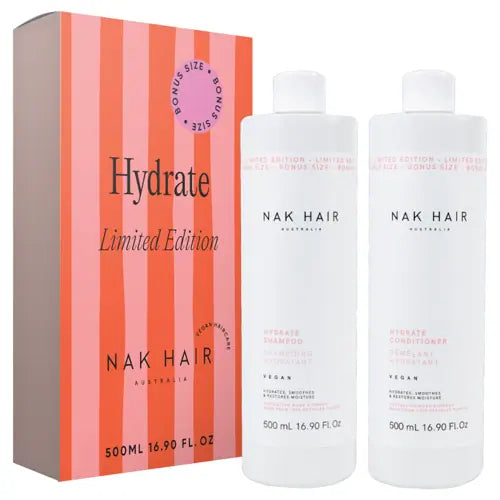 Nak Hydrate Shampoo and Conditioner 500ml Duo Pack