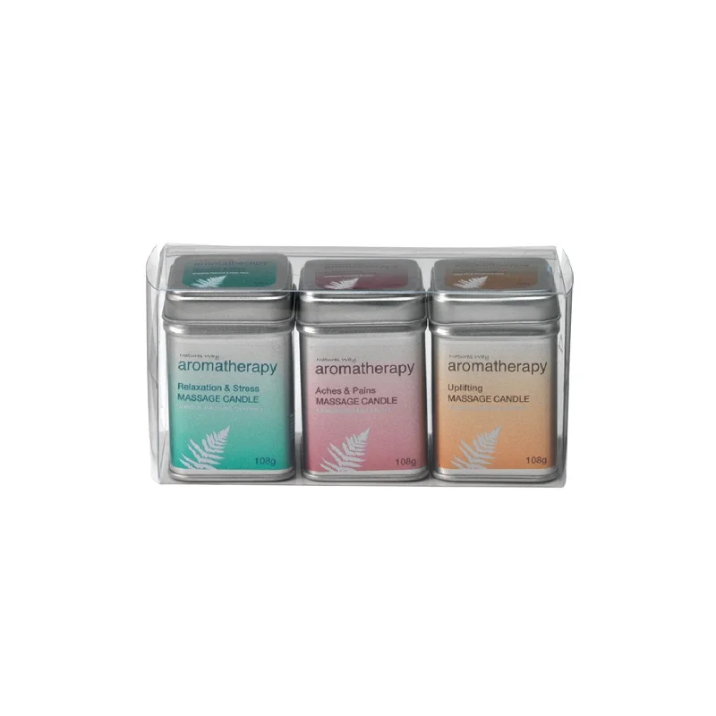 Natures Way Aroma Massage Candles - Pack Of 3 x 108g