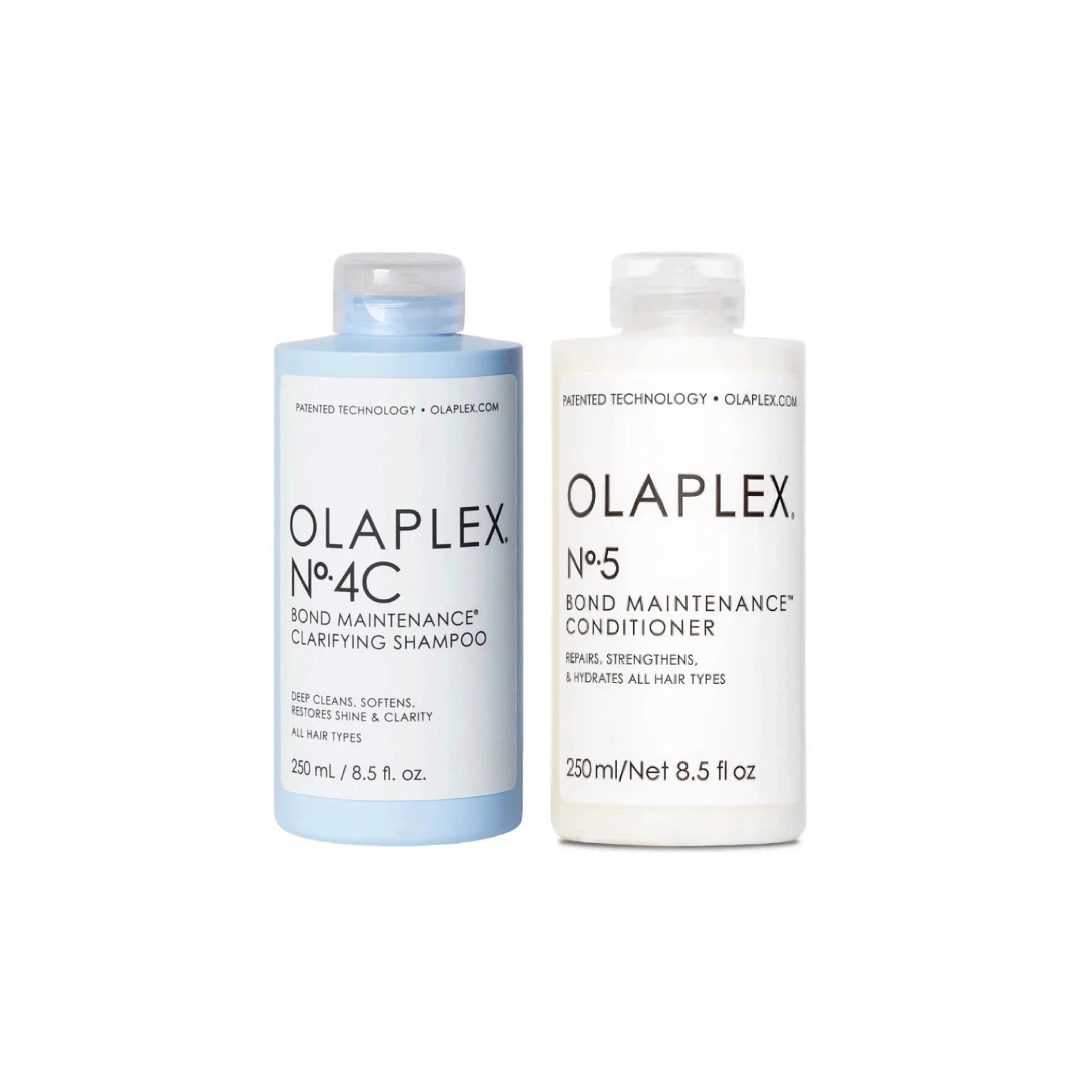 Olaplex No.4C Bond Maintenance Clarifying Shampoo 250ml and No.5 Conditioner 250ml Bundle