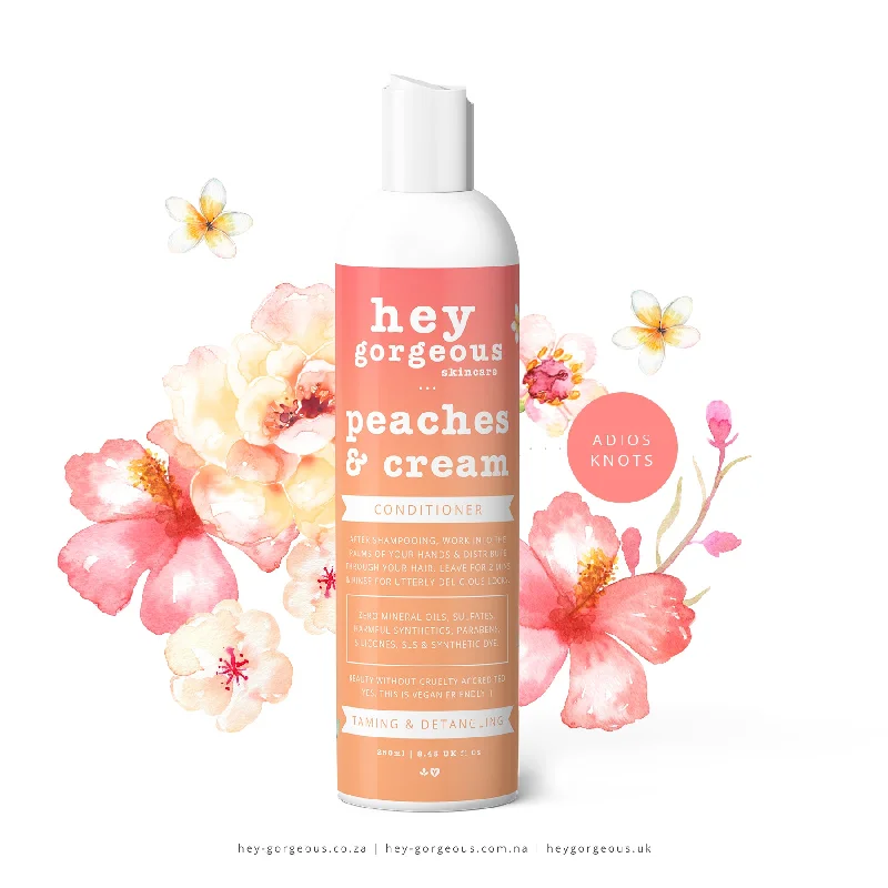 best hair care products for reducing scalp oil production -Peaches & Cream Conditioner