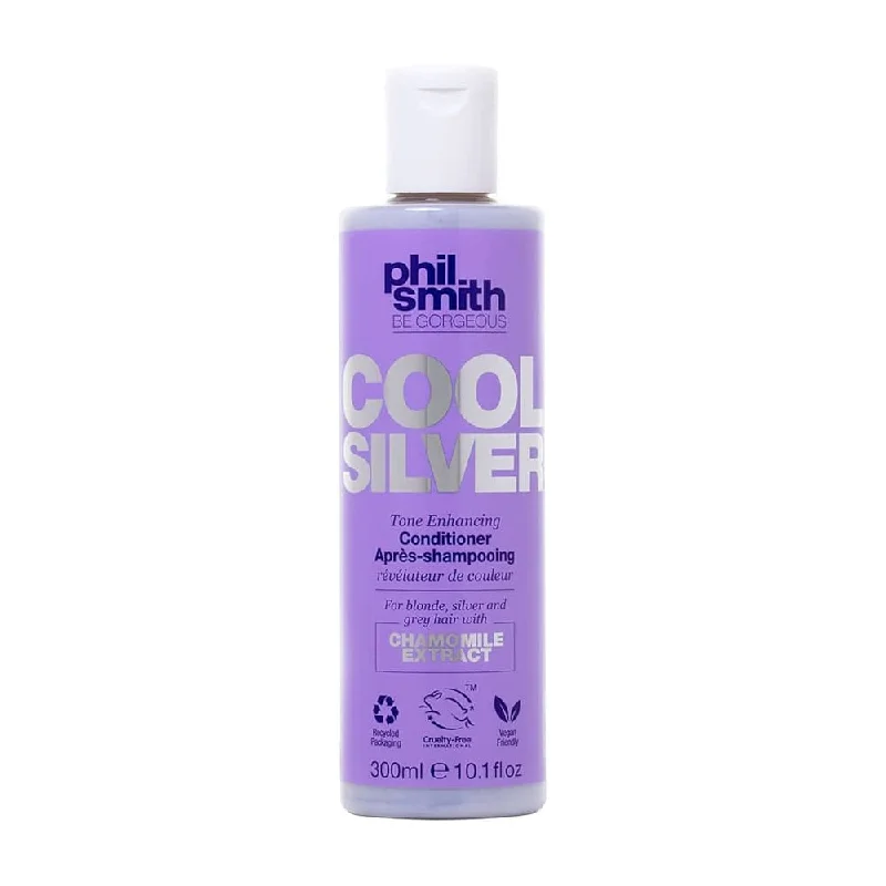 tips for repairing over-processed hair with oils -Phil Smith Cool Silver Conditioner Tone Enhancing 300ml