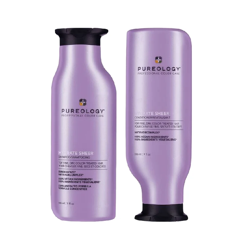 Pureology Hydrate Sheer Shampoo and Conditioner 266ml Bundle