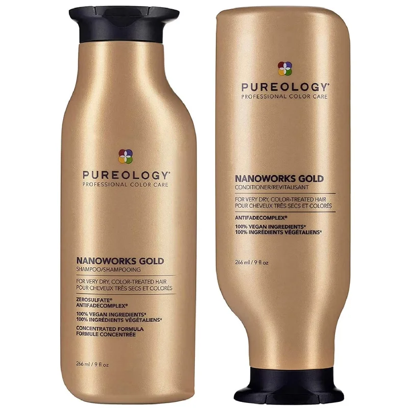 Pureology Nanoworks Gold Shampoo and Conditioner 266ml Bundle