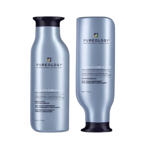 Pureology Strength Cure Blonde Purple Shampoo and Conditioner 266ml Bundle