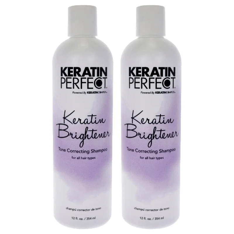 Keratin Perfect Keratin Brightener Shampoo by Keratin Perfect for Unisex - 12 oz Shampoo - Pack of 2