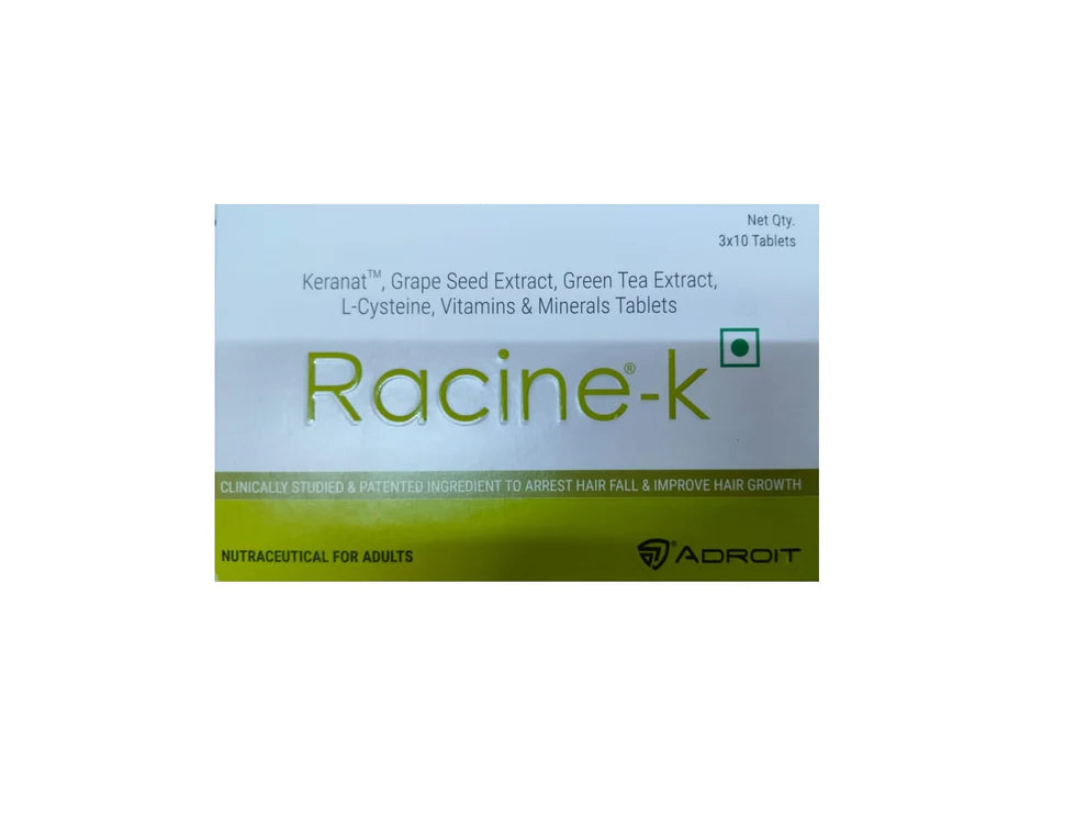 tips for controlling scalp oil without shampooing -Racine K Tablet, 30 Tab