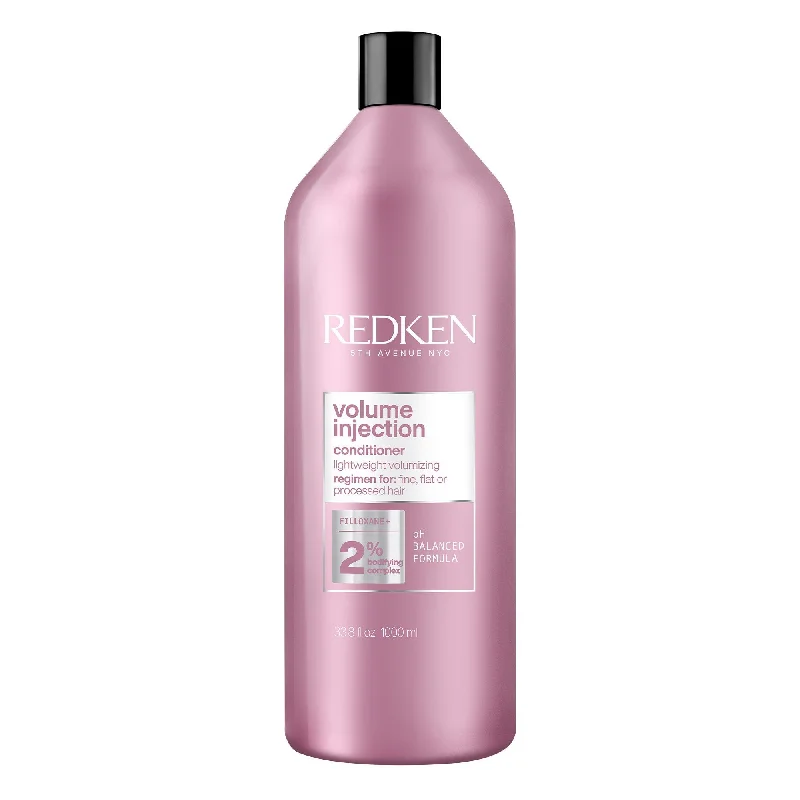 how to restore shine to damaged color-treated hair -Redken Volume Injection Conditioner 1 Litre