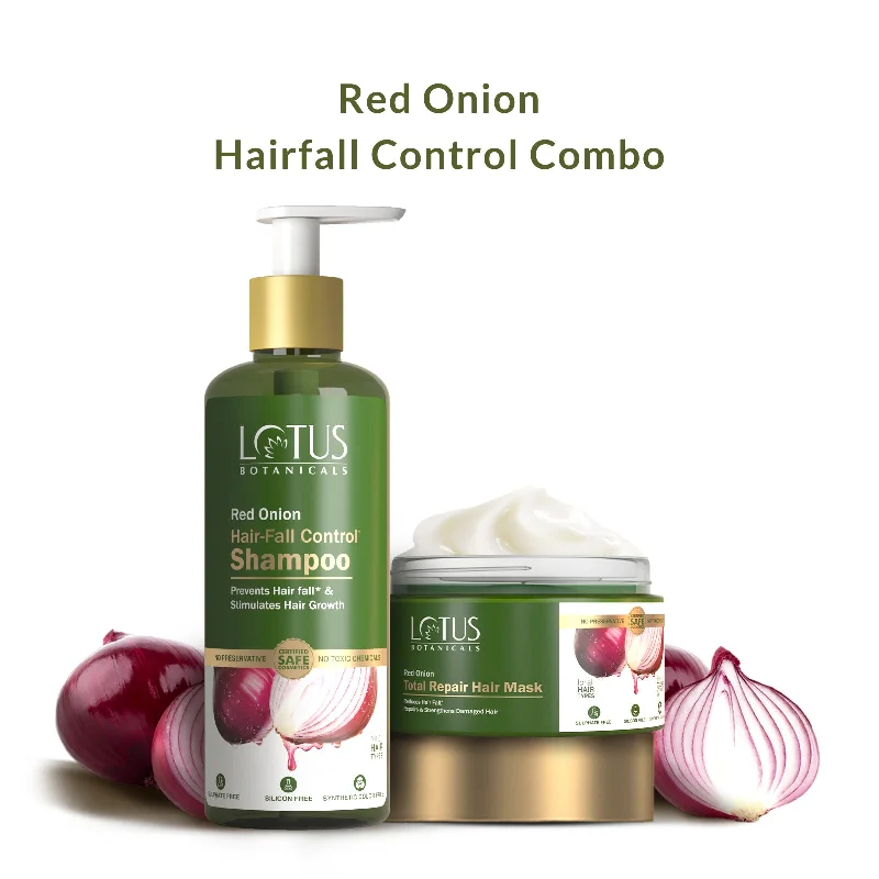 how to prevent hair breakage during sleep -Red Onion Dry & Fizzy Haircare Kit