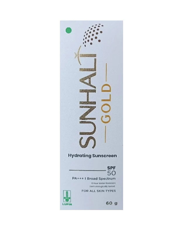 Sunhalt gold hydrating sunscreen spf 50 PA+++, 60gm