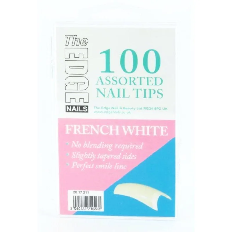 The Edge French White Tips 100 Asstd (Boxed)