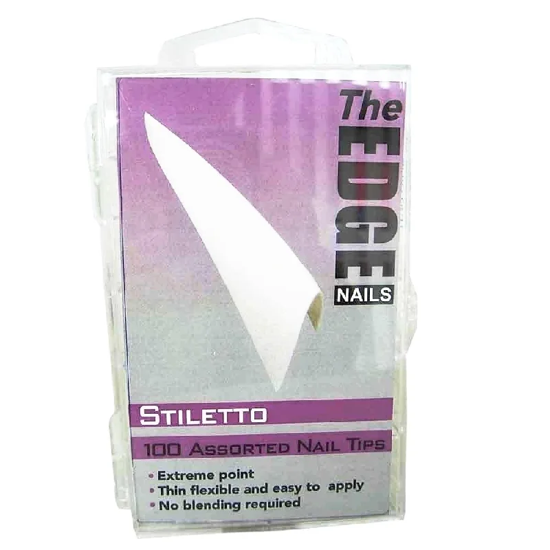 The Edge Stiletto French Tips 100 Asstd