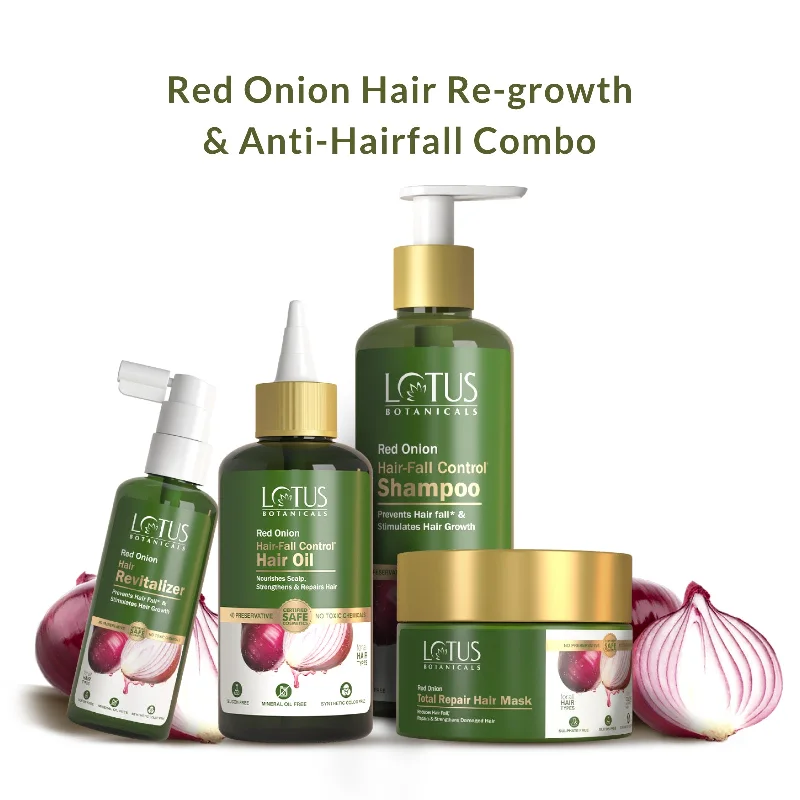 how to maintain healthy scalp after chemical treatments -Red Onion Hair Re-growth & Anti HairFall Combo