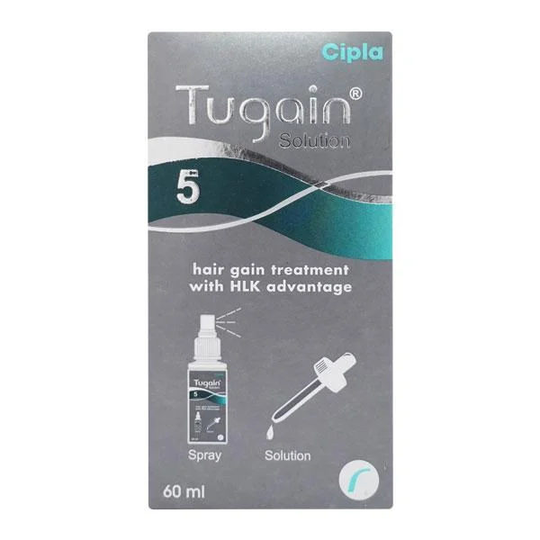 best products for preventing frizz in straight hair -Tugain 5% Hair Solution, 60ml