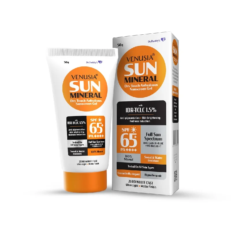 Venusia Sun Mineral Senscreen Gel SPF 65+ PA ++++ 50gm